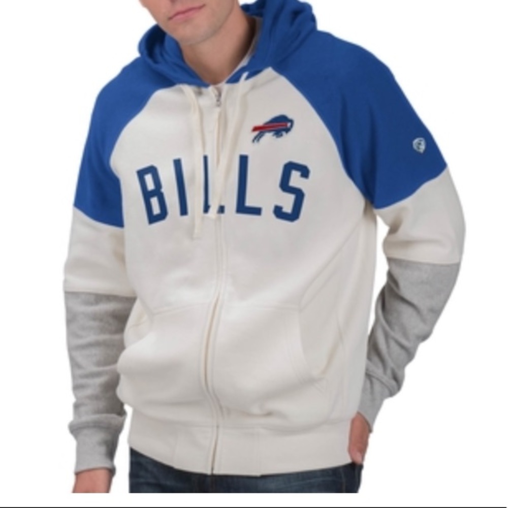 Bills NFL Football  Full Zip Hoodie